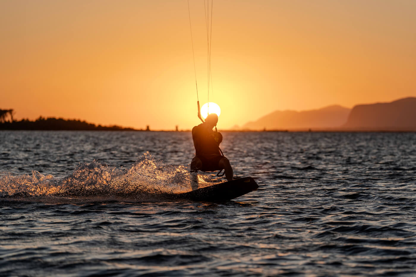 Sunset at the kite spot