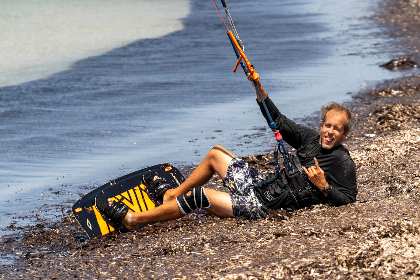 Freestyle kitesurfing